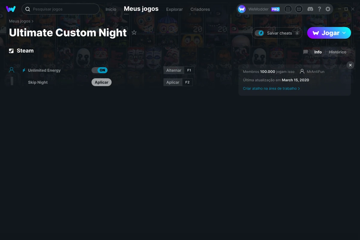 Ultimate Custom Night Theme