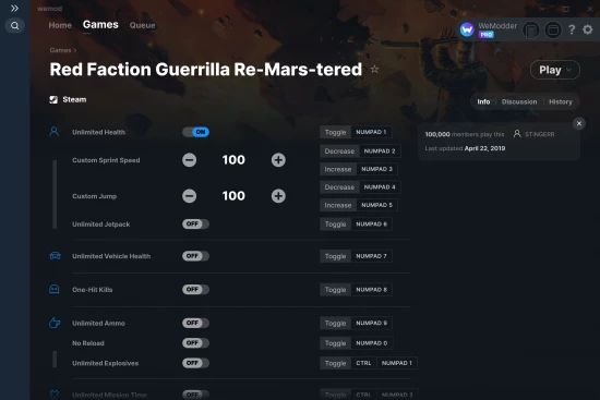 Red Faction Guerrilla Re-Mars-tered cheats screenshot