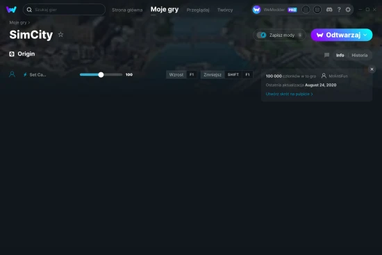 cheaty SimCity zrzut ekranu