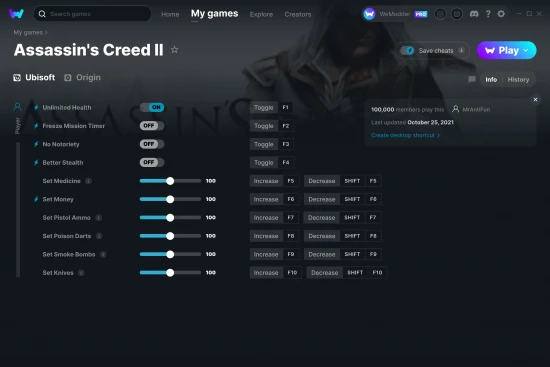 ASSASSIN'S CREED ORIGINS CHEATS TRAINER MODS CODES UNLOCKS ALL SHIP EASY  CHEAT