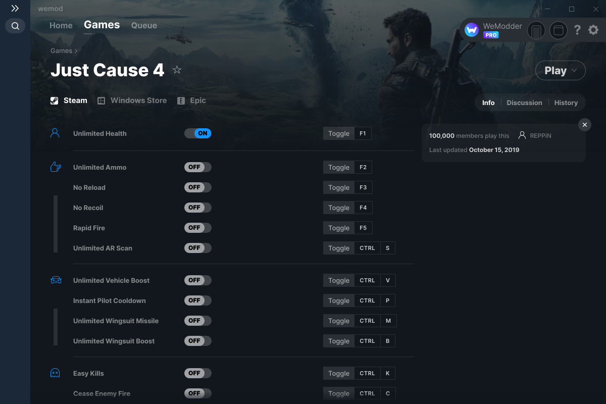xbox one just cause 4 cheats