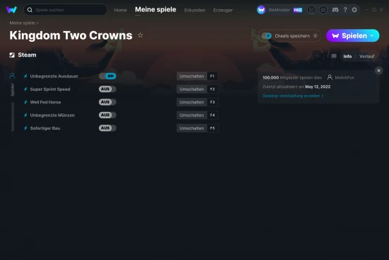 Kingdom Two Crowns Cheats Screenshot