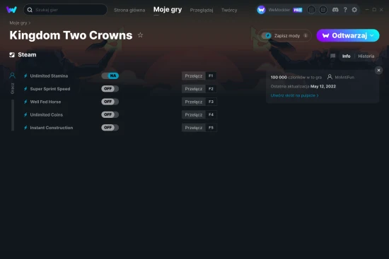 cheaty Kingdom Two Crowns zrzut ekranu