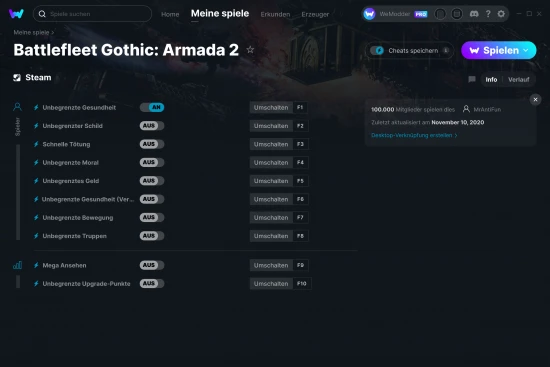 Battlefleet Gothic: Armada 2 Cheats Screenshot