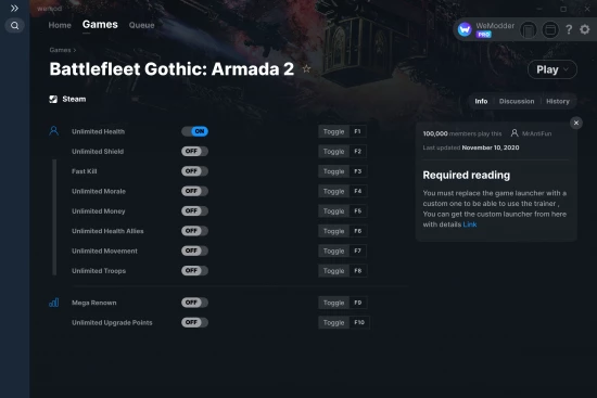 Battlefleet Gothic: Armada 2 cheats screenshot
