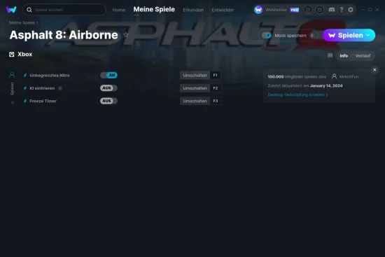 Asphalt 8: Airborne Cheats Screenshot