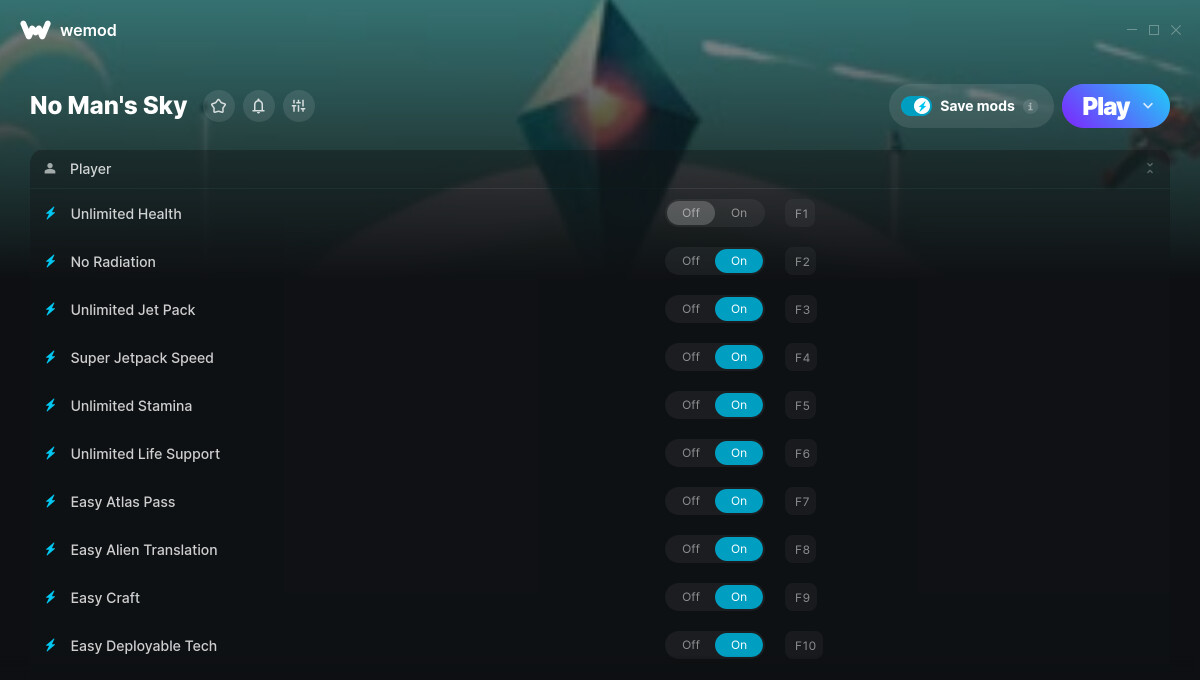 No Man's Sky Cheats and Trainer for GOG Trainers WeMod Community