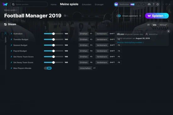 Football Manager 2019 Cheats Screenshot