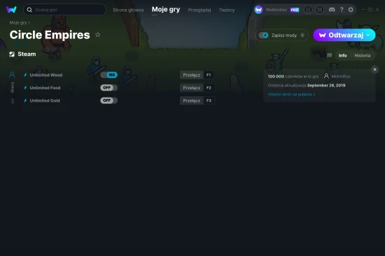 cheaty Circle Empires zrzut ekranu