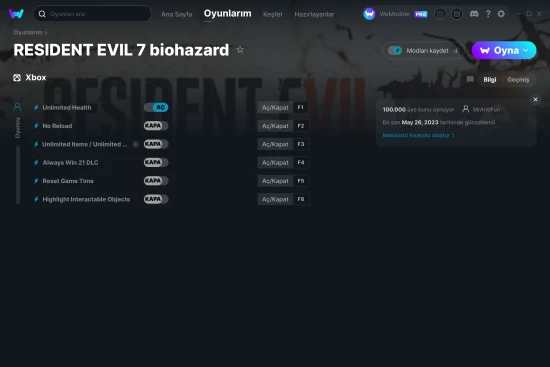 RESIDENT EVIL 7 biohazard hilelerin ekran görüntüsü