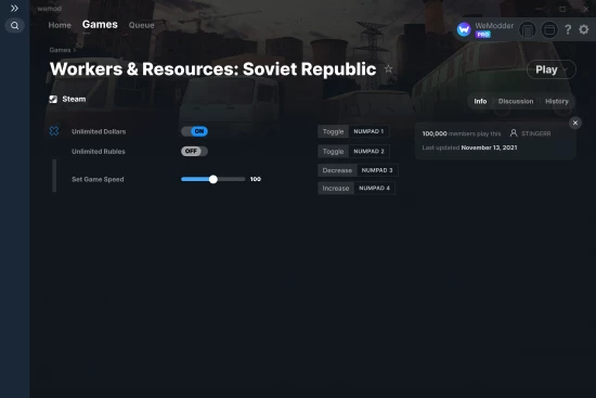 Workers & Resources: Soviet Republic cheats screenshot