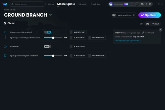 GROUND BRANCH Cheats Screenshot