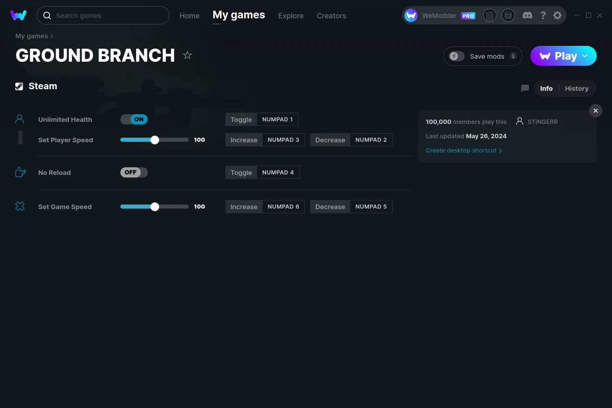 GROUND BRANCH Cheats & Trainers for PC | WeMod