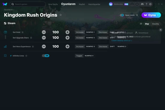 Kingdom Rush Origins hilelerin ekran görüntüsü