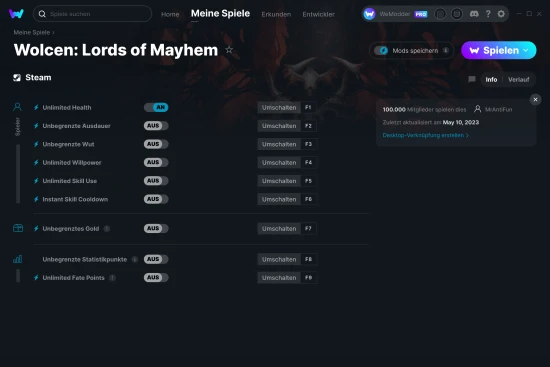 Wolcen: Lords of Mayhem Cheats Screenshot