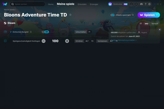Bloons Adventure Time TD Cheats Screenshot