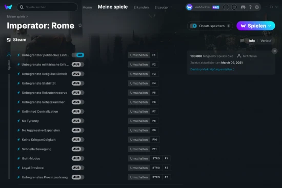 Imperator: Rome Cheats Screenshot