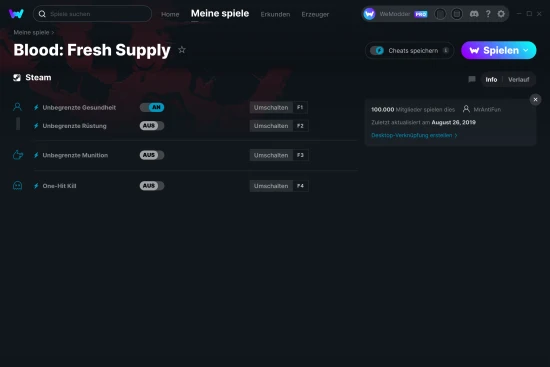 Blood: Fresh Supply Cheats Screenshot