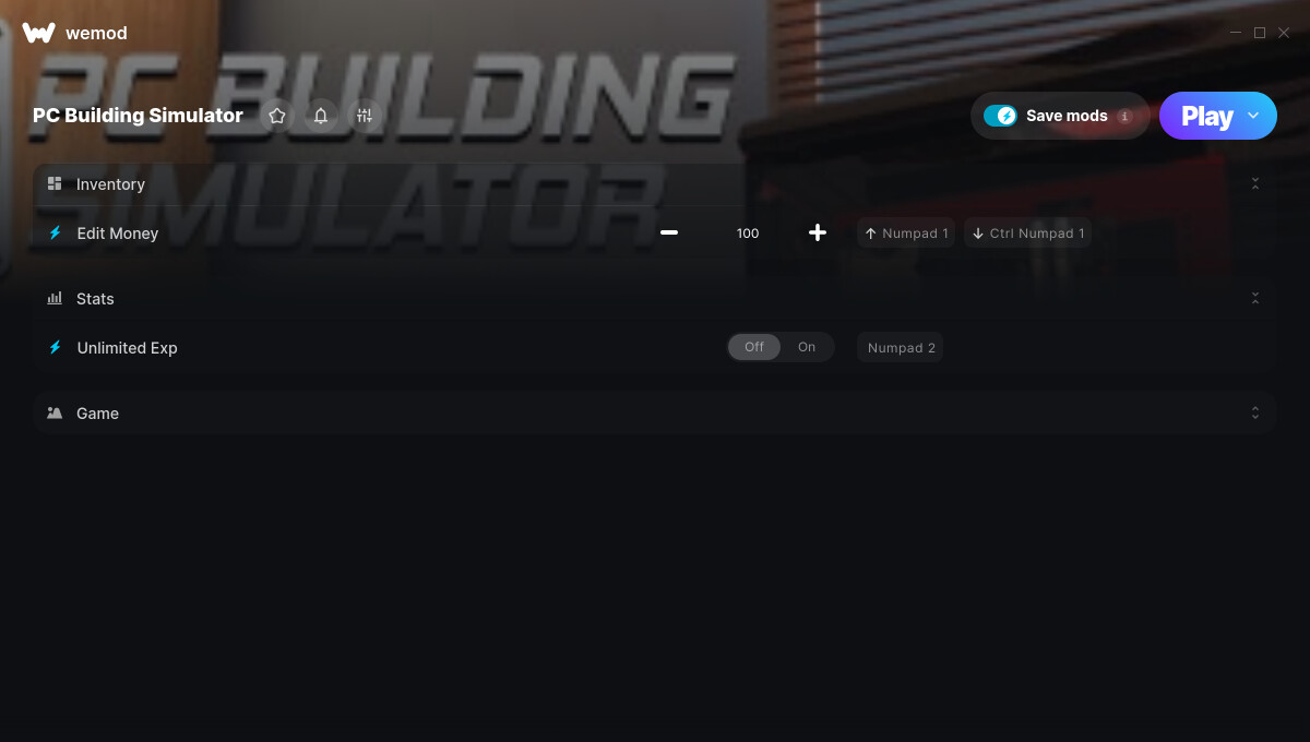 PC Building Simulator Cheats and Trainer for GOG Trainers WeMod