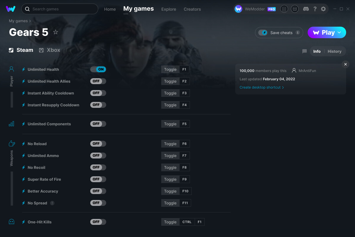 Gears 5 Steam Account  Buy cheap on