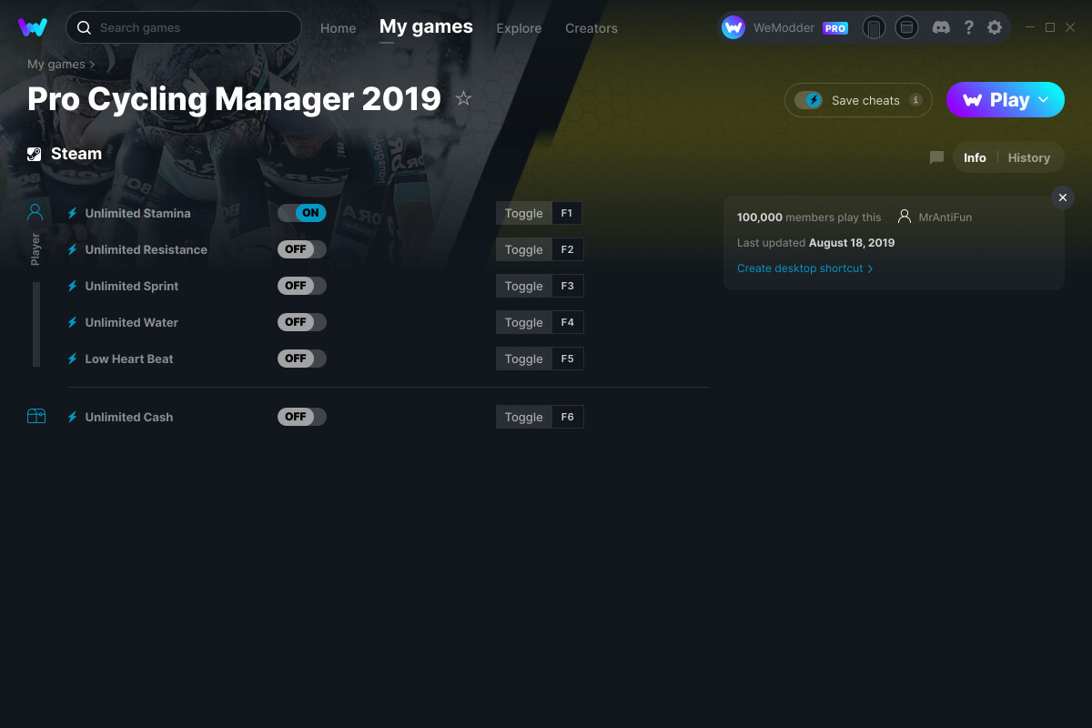 Pro Cycling Manager 2020 Trainer