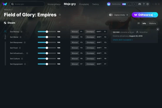 cheaty Field of Glory: Empires zrzut ekranu