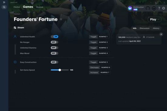 Founders' Fortune cheats screenshot