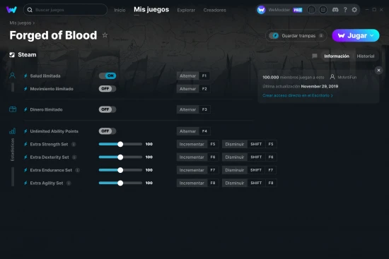 captura de pantalla de las trampas de Forged of Blood