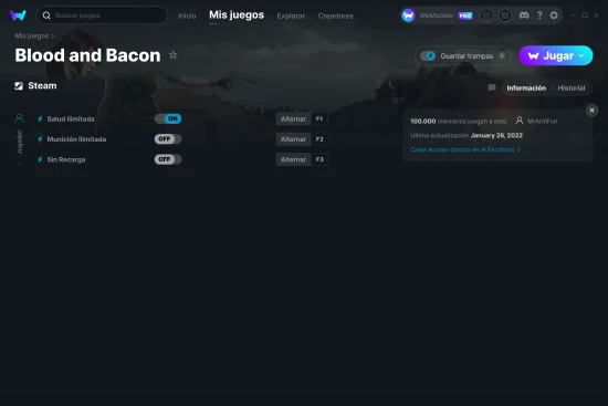captura de pantalla de las trampas de Blood and Bacon