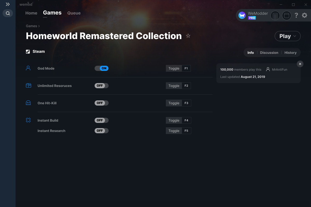 homeworld remastered collection cheats