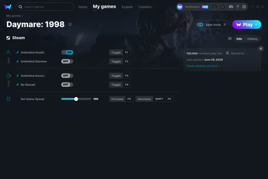 Daymare: 1998 cheats screenshot