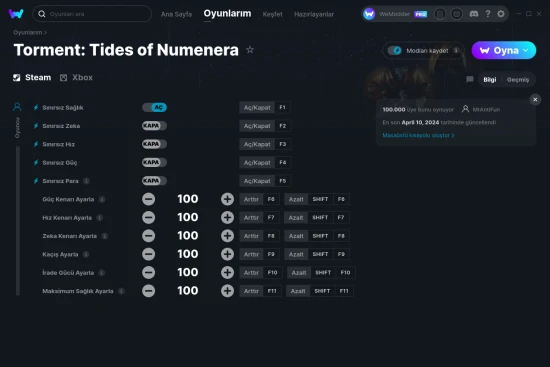 Torment: Tides of Numenera hilelerin ekran görüntüsü
