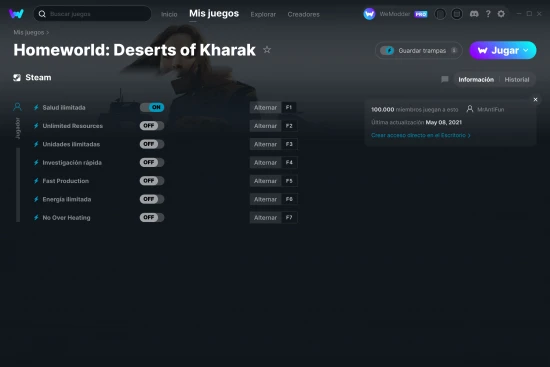captura de pantalla de las trampas de Homeworld: Deserts of Kharak