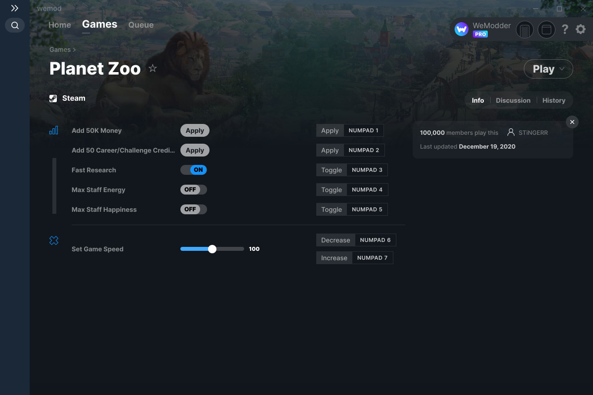 planet zoo cheats