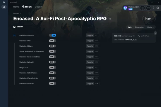 Encased: A Sci-Fi Post-Apocalyptic RPG cheats screenshot