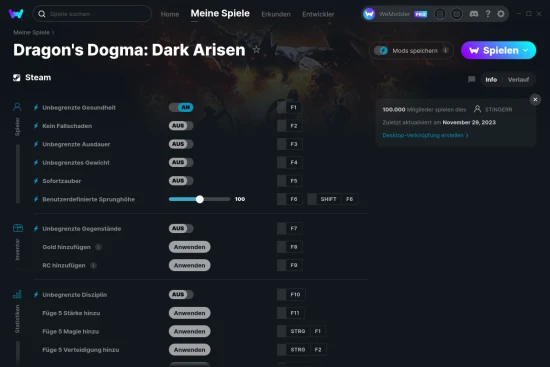 Dragon's Dogma: Dark Arisen Cheats Screenshot