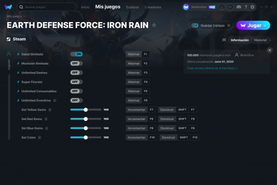 captura de pantalla de las trampas de EARTH DEFENSE FORCE: IRON RAIN