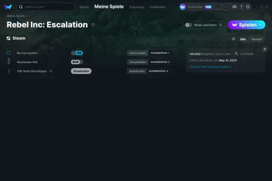 Rebel Inc: Escalation Cheats Screenshot