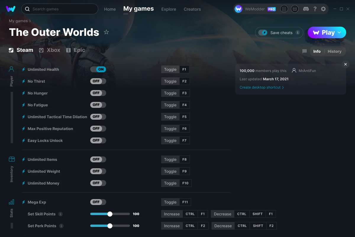 How To Mod The Outer Worlds From Gamepass 