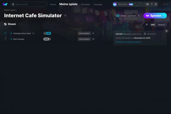 Internet Cafe Simulator Cheats Screenshot