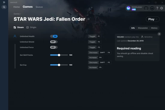 STAR WARS Jedi: Fallen Order cheats screenshot