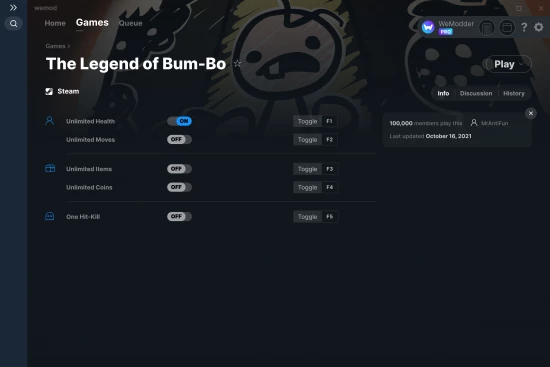 The Legend of Bum-Bo cheats screenshot