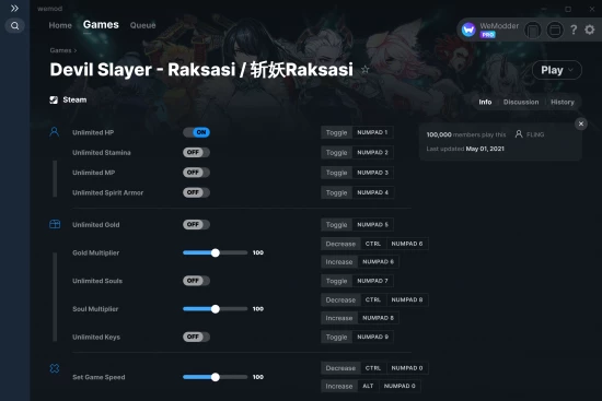 Devil Slayer - Raksasi / 斩妖Raksasi cheats screenshot
