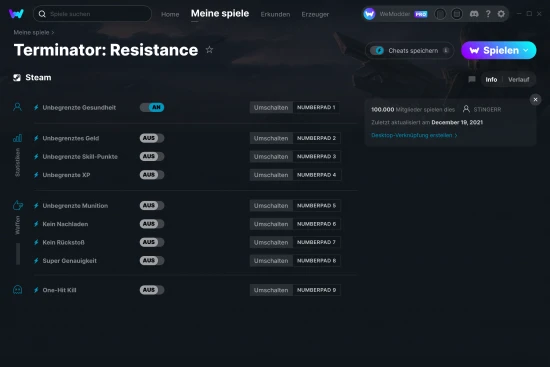 Terminator: Resistance Cheats Screenshot