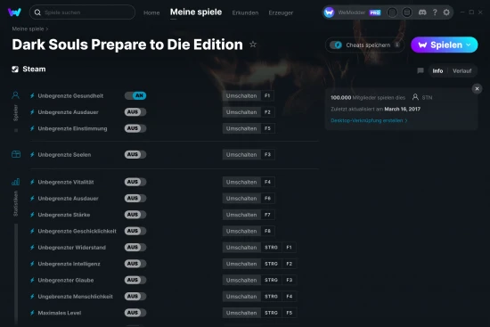 Dark Souls Prepare to Die Edition Cheats Screenshot