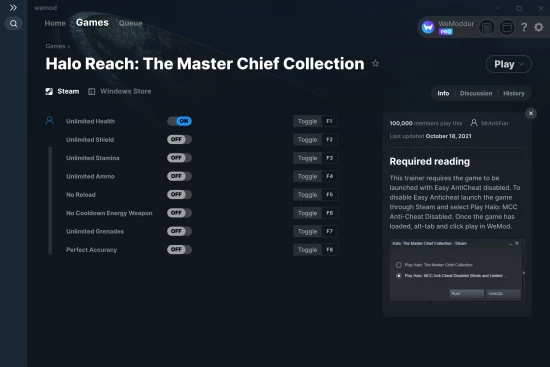 Halo Reach: The Master Chief Collection cheats screenshot