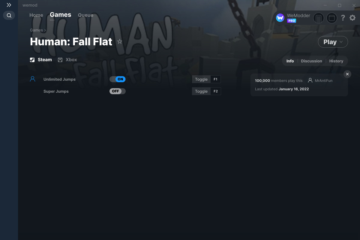 Human Fall Flat Cheats and Trainer for Xbox Trainers WeMod Community