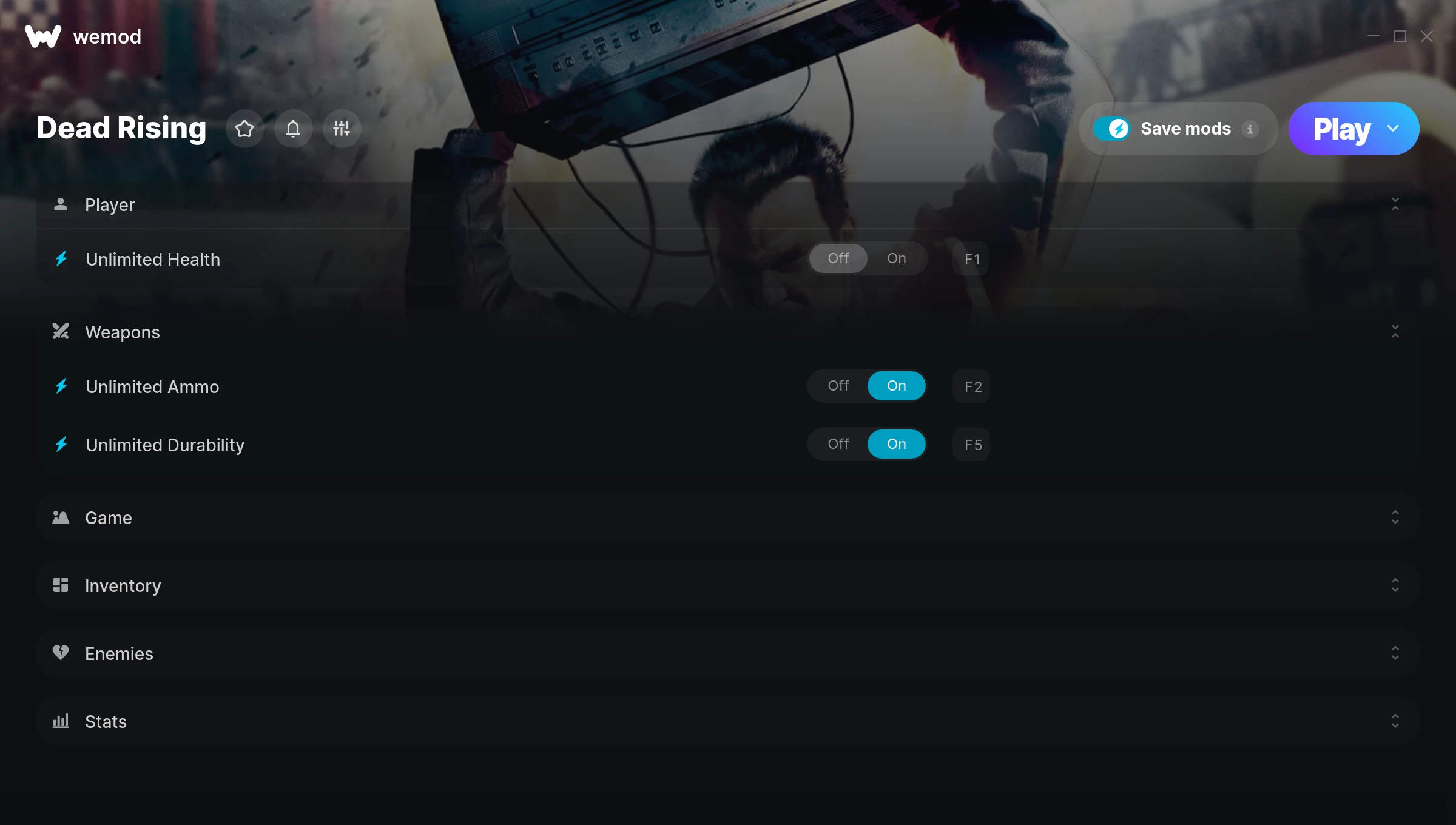 Dead Rising Cheats & Trainers for PC WeMod
