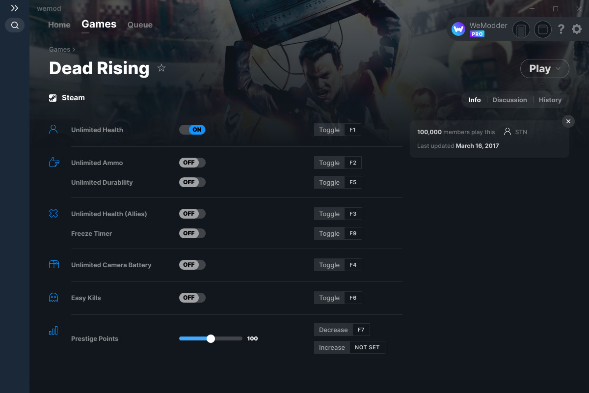 nstall and use dead rising 4 trainer on steam