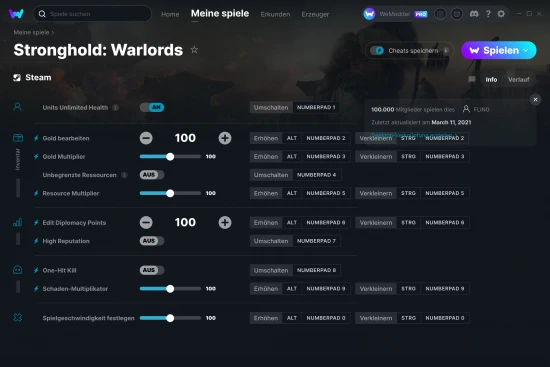 Stronghold: Warlords Cheats Screenshot